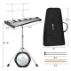 32-note glockenspiel xylophone with adjustable stand, sturdy frame, and removable cushion for versatile use indoors or.