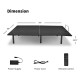 Queen size adjustable bed base frame with wireless remote control, featuring dual USB ports and heavy-duty steel.