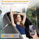 Electric zero gravity massage chair in black with Bluetooth speakers and negative ion generator for ultimate relaxation.