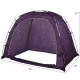 Purple portable indoor privacy play tent with mesh vents, sturdy fiberglass poles, and easy access doors, ideal for.