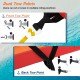 Dual tow points on the inflatable towable tube for 2 riders, designed for safe and enjoyable boating experiences.