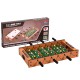 2 in 1 game table featuring foosball and air hockey surfaces, perfect for indoor and outdoor fun for all ages.