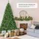 Full-bodied 9 ft Premium Artificial Christmas Tree with metal stand, perfect for indoor holiday decoration.