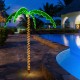 7 feet LED pre-lit palm tree decor with warm lights, perfect for outdoor patios and festive celebrations.