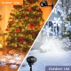 Outdoor Waterproof Christmas Snowflake LED Projector Lights showcasing indoor and outdoor use with remote control.