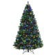 7.5 feet pre-lit artificial spruce Christmas tree with 550 multicolor lights, perfect for festive indoor decoration.