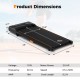 Under desk treadmill dimensions with 2.5HP motor, 340 lbs capacity, and 7-layer anti-slip running belt for home office.