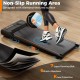 Non-slip diamond-textured running belt of the 2.5HP under desk treadmill, designed for home office use and joint.