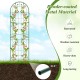Green metal garden trellis, 71 x 20 inches, rustproof and sturdy, ideal for climbing plants and outdoor decoration.