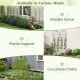 Metal garden trellis for climbing plants, 71 x 20 inches, rustproof green design, ideal as cucumber trellis or plant.
