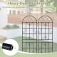 Metal garden trellis set for climbing plants, featuring a heavy-duty design and elegant vine pattern, ideal for outdoor.
