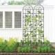 Metal garden trellis set for climbing plants, featuring a vine design, sturdy rustproof construction, ideal for outdoor.
