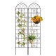 Metal garden trellis set featuring a vine design, perfect for supporting climbing plants in outdoor settings.