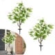 Artificial locust flower trees in white, 39 inches tall, with realistic foliage and sturdy ground spikes for easy.