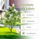 Artificial locust flower tree with realistic flowers, premium silk fabric, and ground spikes for easy outdoor placement.