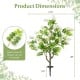 Artificial locust flower tree with realistic white flowers, 39 inches tall, perfect for weddings and home decor.
