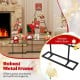 Christmas tree photo holder with 36 clips, featuring a robust black metal frame for stable card display and decoration.
