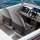 Folding high back boat chairs in black with sponge padding, designed for comfort and weather resistance, ideal for.