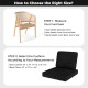 Black outdoor patio cushion set includes a large seat cushion and comfy back pillow, designed for outdoor relaxation.