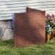 Brown 48 x 48 inch enclosure panels for trash cans or AC units, offering stylish privacy and easy assembly in the.