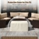 Protective cover for 32-inch outdoor rattan fire pit set, ensuring durability and longevity when not in use.