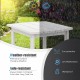 Adirondack outdoor side table in white, made of weather-resistant PE material, perfect for patio and garden use.
