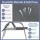 Dark gray outdoor lounge chair fabric with breathable material and sturdy powder-coated steel frame for patio.
