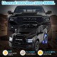 Licensed 2025 Ram 2500 REBEL ride-on toy truck in black, featuring a 24V battery, remote control, and 2-seater design.