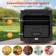 2 Tier insulated food pan carrier with removable 16-quart tray and 32.8-quart box, perfect for catering and parties.