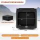2 Tier Insulated Food Pan Carrier dimensions showing removable tray, large capacity, and safety locking system for.