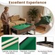 2-in-1 swivel foosball and pool combo game table with splinter-free cue sticks, perfect for game rooms and parties.