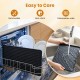 Reversible nonstick plate of the 2-in-1 table grill and griddle, dishwasher-safe for easy cleaning and convenient use.