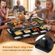 2-in-1 table grill and griddle with a reversible nonstick plate, perfect for group meals and family gatherings.