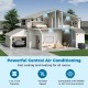 2-3 Ton heat pump system with powerful cooling and heating, operating down to -20°C, suitable for all rooms.