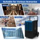 High-capacity commercial dehumidifier in a factory setting, engineered for rapid moisture elimination and reliability.