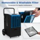 Close-up of the removable and washable filter of the 163 PPD commercial dehumidifier for easy maintenance.