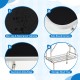 Non-slip and waterproof tabletop of the foldable dog grooming table, featuring safe round corners and aluminum alloy.