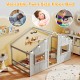 Twin size house bed in grey with LED lights, featuring a slat-free design for sleep and play, perfect for kids' rooms.