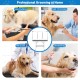 Foldable dog grooming table with height adjustable arms, ideal for pet care, showering, and nail trimming.