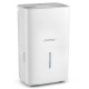 65 pints dehumidifier in white with LED display, 24-hour timer, and easy mobility for effective humidity control.