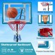 Kids basketball hoop with shatterproof backboard, adjustable height, and sturdy rim, ideal for indoor and outdoor play.