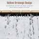 Hollow drainage design of acacia wood interlocking tiles allows water to flow through, preventing surface accumulation.