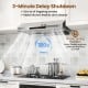 30-inch stainless steel under cabinet range hood with 900 CFM, 4 fan speeds, and 3-minute delay shutdown for efficient.