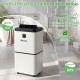 30 pints dehumidifier with digital display, suitable for rooms up to 1,500 sq.ft, featuring a full tank alarm and low.