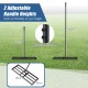 Heavy duty lawn level tool with adjustable handle heights, featuring a 30 x 10 inch rake plate for efficient leveling.