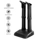 Electric shoe dryer with two removable tubes for drying boots and gloves quietly and efficiently on a flat surface.