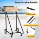 Outboard boat motor stand carrier cart with ergonomic handle, smooth axles, and durable metal connectors for easy.