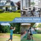 31.5-inch golf swing trainer aid with weighted head, ideal for indoor and outdoor practice at home, driving range, or.