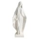 31.5-inch Virgin Mary statue in white with aged finish, perfect for garden decoration and faith-inspired focal points.