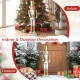 32.5-inch Christmas nutcracker with high hat and scepter, perfect for indoor and outdoor holiday decoration.